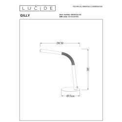 Настольная лампа Lucide Gilly 36612/04/30