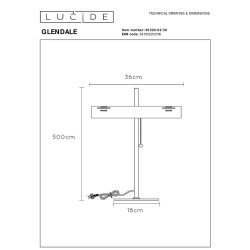Настольная лампа Lucide Glendale 20522/02/30