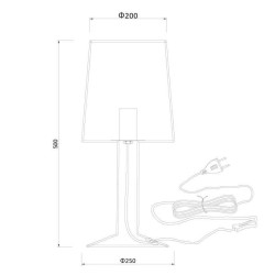 Настольная лампа Lucide Louis 78575/50/31