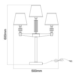 Настольная лампа MW-Light Дэль Рей 7 700032404