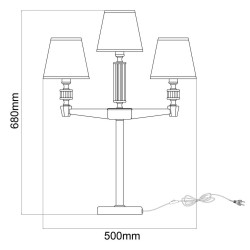 Настольная лампа MW-Light Дэль Рей 8 700033004