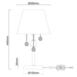 Настольная лампа MW-Light Федерика 684031801