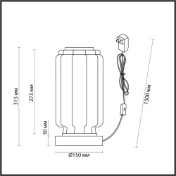 Настольная лампа Odeon Light Exclusive Hightech Jam 5408/10TL