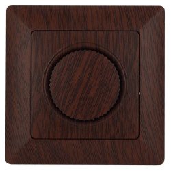 Диммер поворотный ЭРА Intro Solo 600W венге 4-401-10 Б0043401