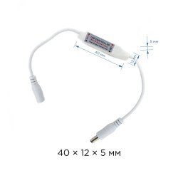 Мини-диммер для монохромной светодиодной ленты OGM с пультом 12/24V C4-10
