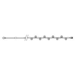 Светодиодная гирлянда Feron Линейная 230V холодный белый 8 режимов CL03 32291