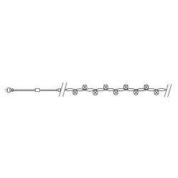 Светодиодная гирлянда Feron Линейная 230V разноцветная с мерцанием CL08 32964