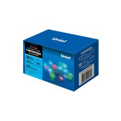 Светодиодная гирлянда Uniel Шарики 220V разноцветный ULD-S0280-020/DTA RGB IP20 BALLS 07921