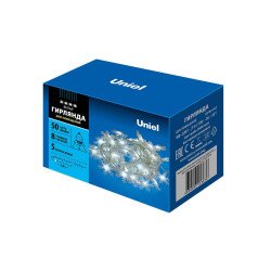 Светодиодная гирлянда Uniel снежинки 220V белый ULD-S0700-050/DTA White IP20 SNOWFLAKES-2 07935