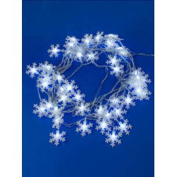 Светодиодная гирлянда Uniel снежинки 220V белый ULD-S0700-050/DTA White IP20 SNOWFLAKES-2 07935