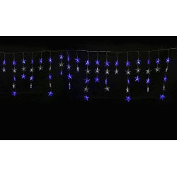Светодиодная гирлянда Uniel занавес 220V белый ULD-E5505-196/DTK WHITE-BLUE IP20 STARS-1 UL-00001410