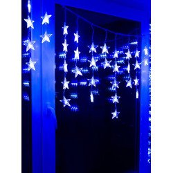 Светодиодная гирлянда Uniel занавес 220V белый ULD-E5505-196/DTK WHITE-BLUE IP20 STARS-1 UL-00001410