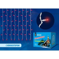 Светодиодная гирлянда Uniel занавес 220V красный ULD-C2030-240/SWK RED IP67 UL-00001362
