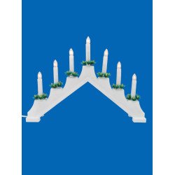 Фигурка «Новогодняя горка» 30х41см Uniel UDL-L7101-007/SWA/WW White Bridge UL-00007388
