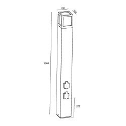 Ландшафтный светильник Deko-Light Facado Socket 733065