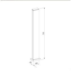 Уличный светодиодный светильник Elektrostandard 1538 Techno Led черный a053316