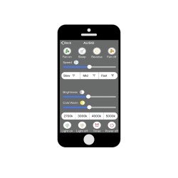 Потолочная светодиодная люстра-вентилятор Mantra Kilimanjaro 7811