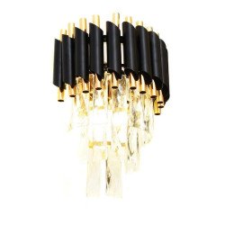 Настенный светильник Lumina Deco Funneli LDW 6003-2 BK+F.GD