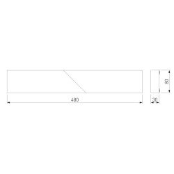 Настенный светодиодный светильник Elektrostandard Snip 40107/LED белый a055429