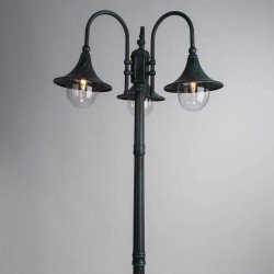 Садово-парковый светильник Arte Lamp Malaga A1086PA-3BG