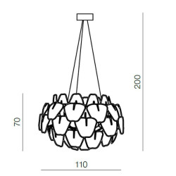 Подвесная люстра Azzardo 3D AZ0314