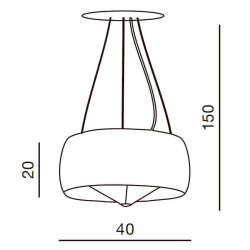 Подвесная люстра Azzardo Cosmo AZ0909