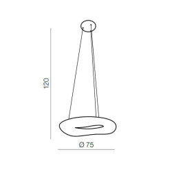 Подвесная люстра Azzardo Donut pendant 75 AZ2060