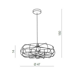 Подвесная люстра Azzardo Fan pendant AZ2532