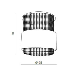 Подвесная люстра Azzardo Glamour round AZ1588