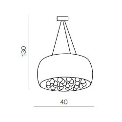 Подвесная люстра Azzardo Quince 40 AZ0701