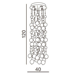 Подвесная люстра Azzardo Rain AZ0270