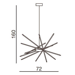 Подвесная люстра Azzardo Spider 2 AZ0170