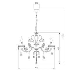 Подвесная люстра Bogates 230/8 Strotskis