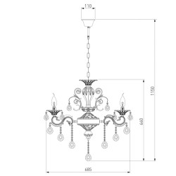 Подвесная люстра Bogates 294/8 Strotskis