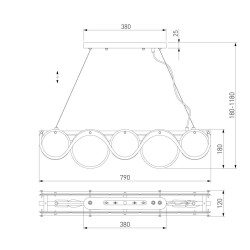 Подвесная люстра Bogates Galicia 354/4 Smart