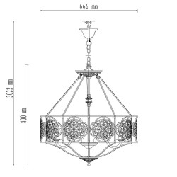 Подвесная люстра Chiaro Франческа 109010105