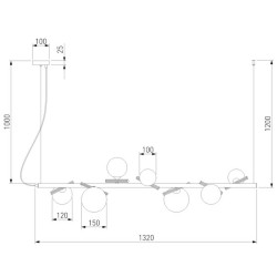 Подвесная люстра Eurosvet 50382