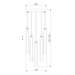 Подвесная люстра Eurosvet Lynn 50381/5 хром