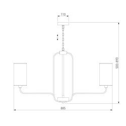 Подвесная люстра Eurosvet Purezza 60128/8 хром