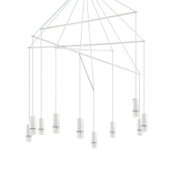 Подвесная люстра Ideal Lux Pop SP10 Bianco 186801