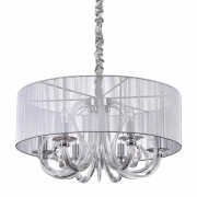 Подвесная люстра Ideal Lux Swan SP6 Argento 208152