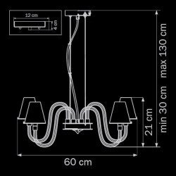 Подвесная люстра Lightstar Bianco 760106