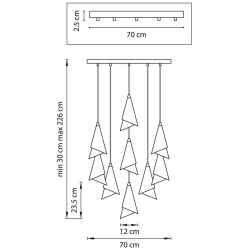 Подвесная люстра Lightstar Cone 757090