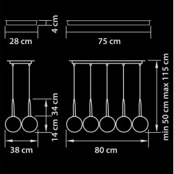 Подвесная люстра Lightstar Simple Light 803080