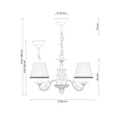 Подвесная люстра Lucia Tucci Oria 144.3 White