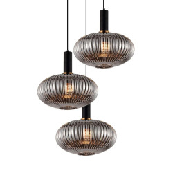 Подвесная люстра Lumina Deco Floril LDP 1216-3 GY+BK