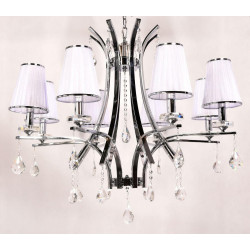 Подвесная люстра Lumina Deco Glamour LDP 66247-8 WT+CHR