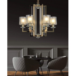 Подвесная люстра Lumina Deco Manhattan LDP 8012-6 F.GD