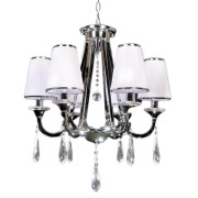 Подвесная люстра Lumina Deco Milesia LDP 8926-6 WT+CHR