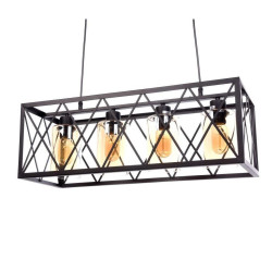 Подвесная люстра Lumina Deco Nortis LDP 11535-4 BK